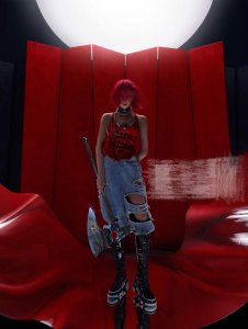 ​关晓彤登男人装，23岁穿深V露筷子腿，网友：鹿晗不吃醋？