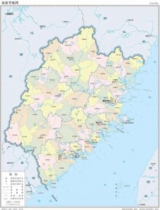​福建省2023年版行政区划地图（含9大地级市高清地图）