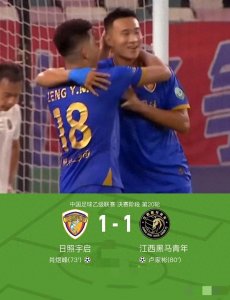 ​中乙最新积分榜：广东广州豹、陕西联合冲甲区，海口、西安降级区