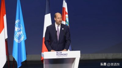 ​威廉王子 呼吁全球共同行动拯救海洋