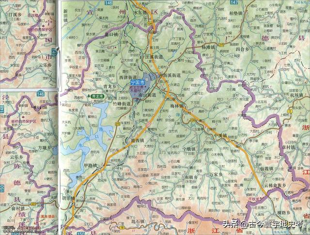 安徽省地图各县分布图（安徽省各市县地图）(96)