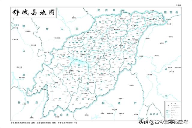 安徽省地图各县分布图（安徽省各市县地图）(105)