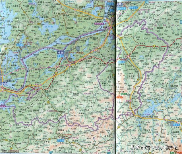 安徽省地图各县分布图（安徽省各市县地图）(41)