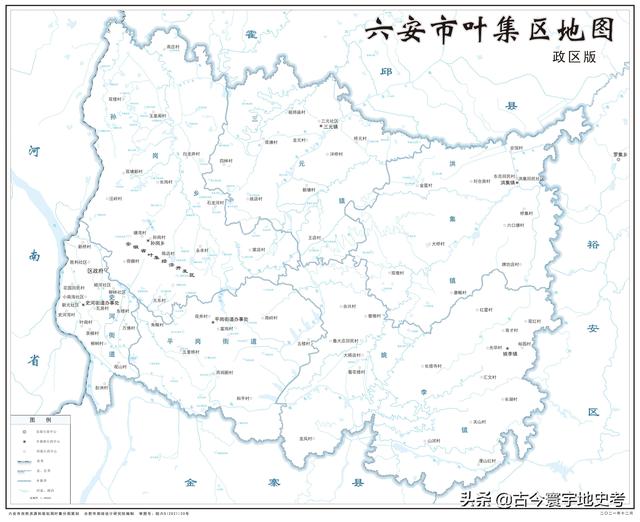 安徽省地图各县分布图（安徽省各市县地图）(103)