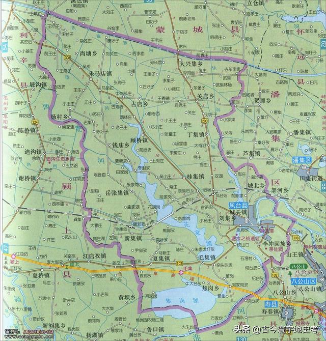 安徽省地图各县分布图（安徽省各市县地图）(64)