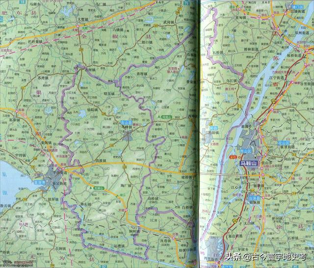 安徽省地图各县分布图（安徽省各市县地图）(76)