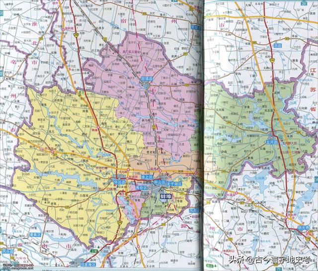 安徽省地图各县分布图（安徽省各市县地图）(23)