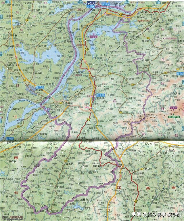 安徽省地图各县分布图（安徽省各市县地图）(40)
