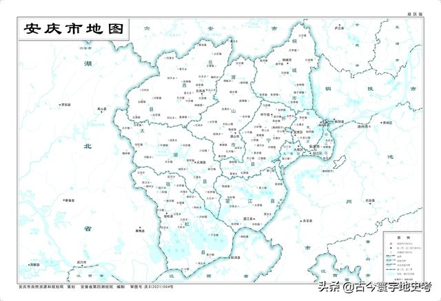 安徽省地图各县分布图（安徽省各市县地图）(14)