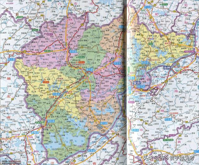 安徽省地图各县分布图（安徽省各市县地图）(15)