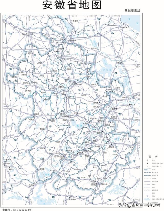 安徽省地图各县分布图（安徽省各市县地图）(2)