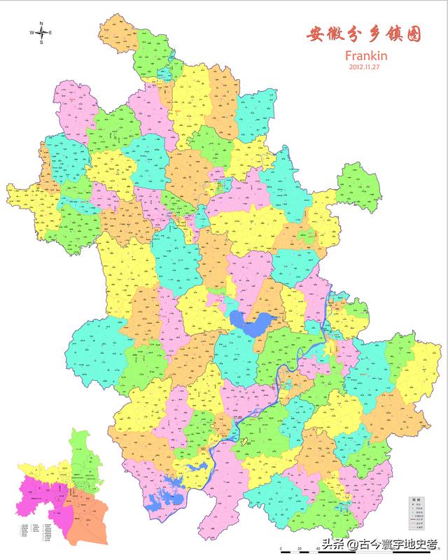 安徽省地图各县分布图（安徽省各市县地图）(3)