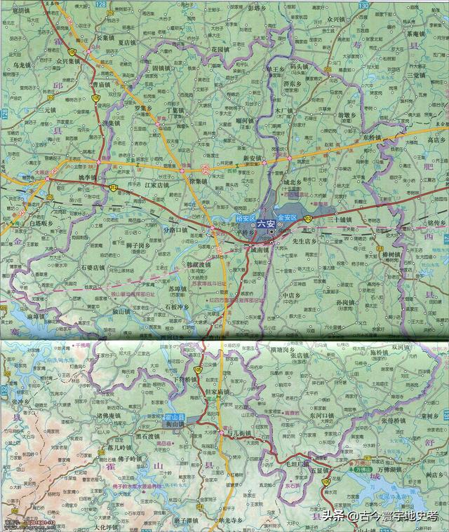 安徽省地图各县分布图（安徽省各市县地图）(104)