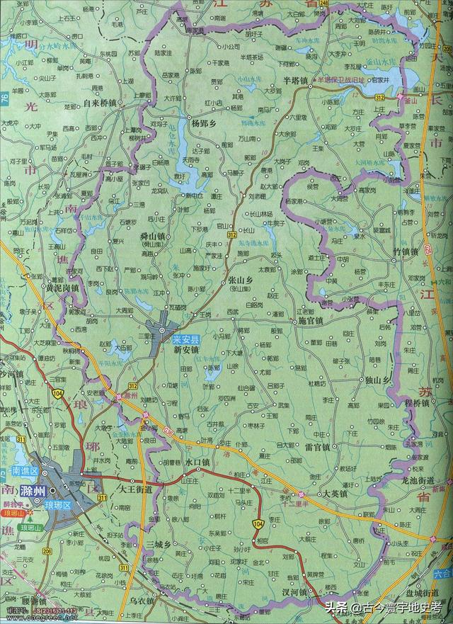 安徽省地图各县分布图（安徽省各市县地图）(48)