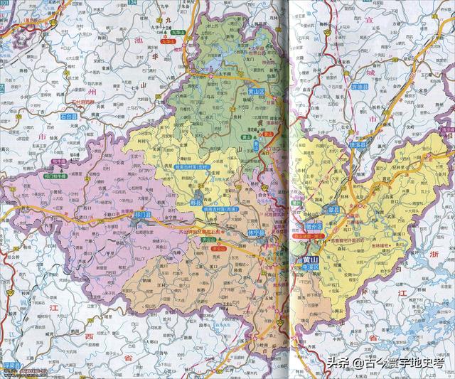 安徽省地图各县分布图（安徽省各市县地图）(67)