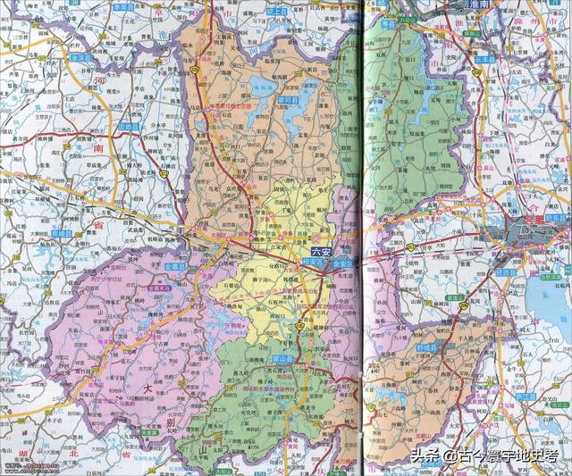 安徽省地图各县分布图（安徽省各市县地图）(98)