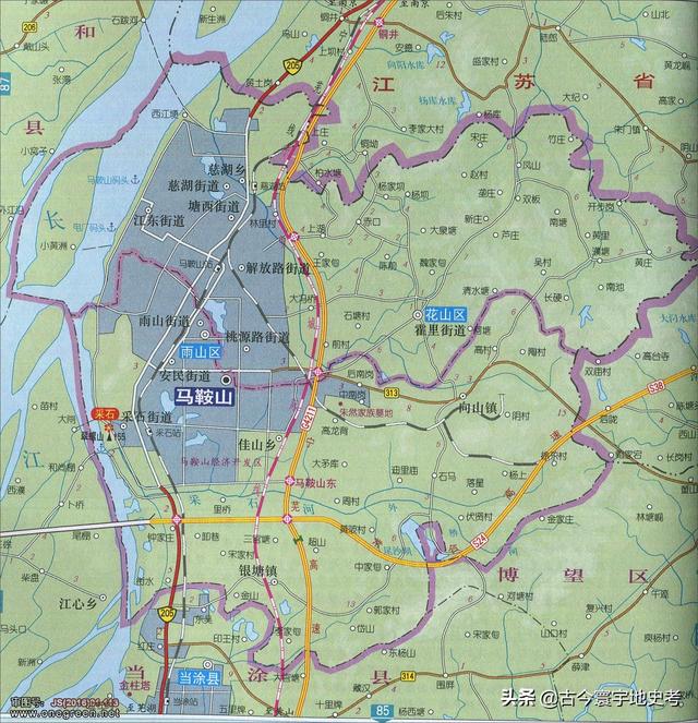 安徽省地图各县分布图（安徽省各市县地图）(77)