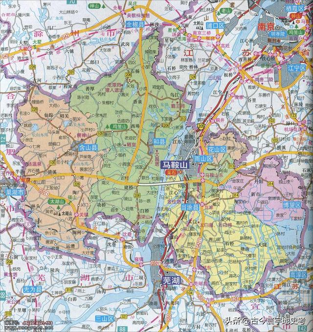 安徽省地图各县分布图（安徽省各市县地图）(74)