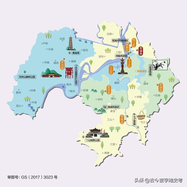 安徽省地图各县分布图（安徽省各市县地图）(89)