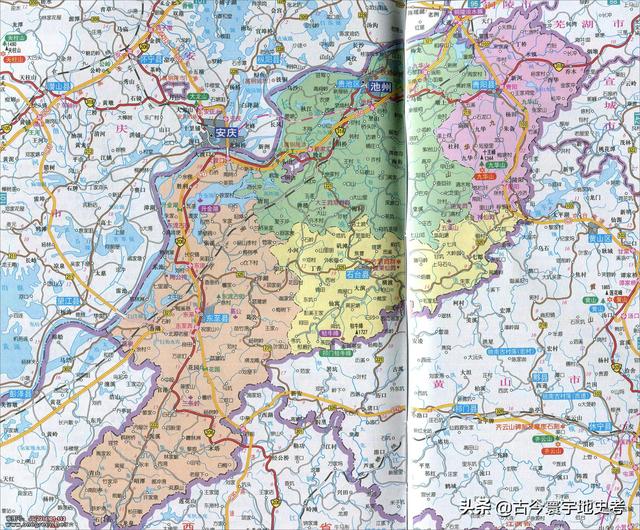 安徽省地图各县分布图（安徽省各市县地图）(38)