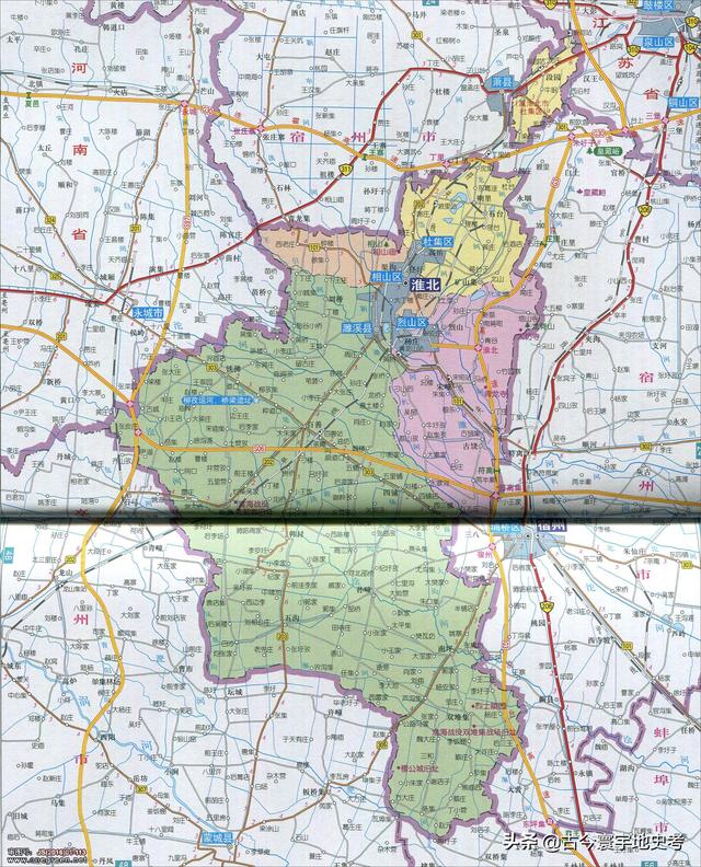 安徽省地图各县分布图（安徽省各市县地图）(58)