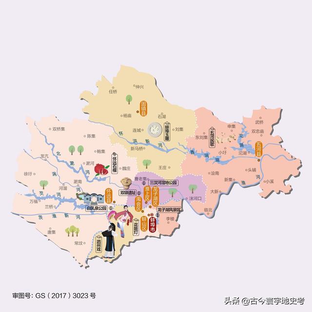安徽省地图各县分布图（安徽省各市县地图）(24)