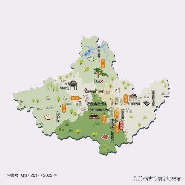 安徽省地图各县分布图（安徽省各市县地图）(68)
