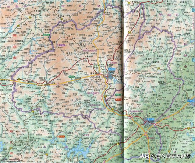 安徽省地图各县分布图（安徽省各市县地图）(21)