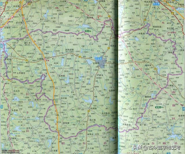 安徽省地图各县分布图（安徽省各市县地图）(46)