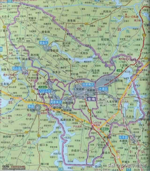 安徽省地图各县分布图（安徽省各市县地图）(65)