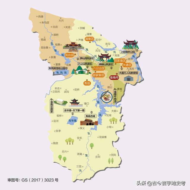 安徽省地图各县分布图（安徽省各市县地图）(63)
