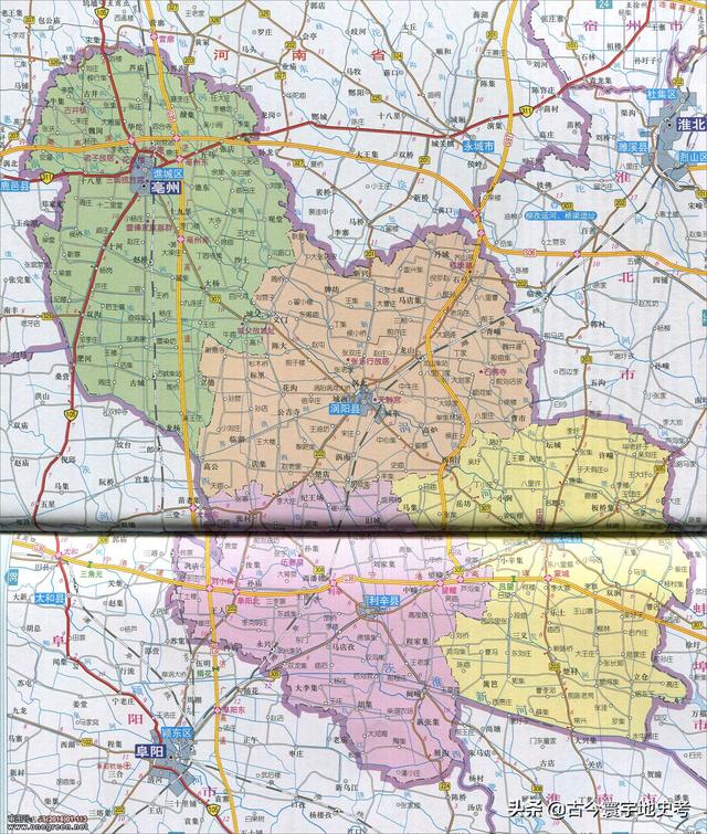 安徽省地图各县分布图（安徽省各市县地图）(33)