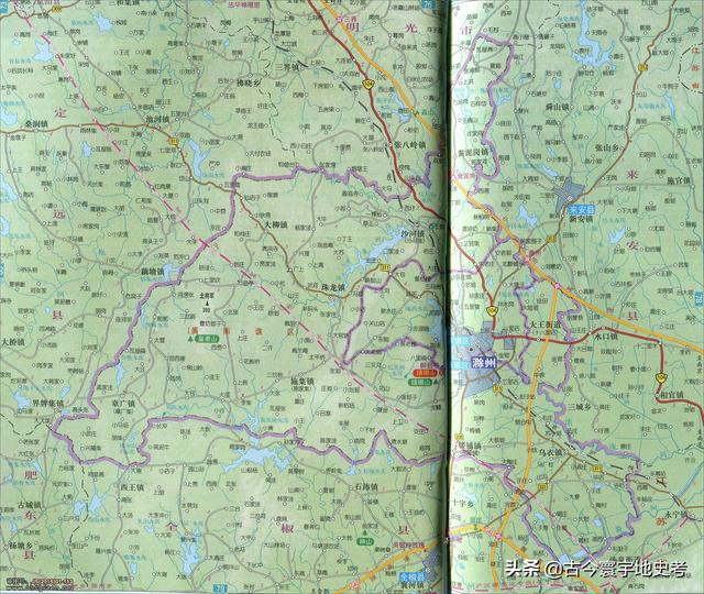 安徽省地图各县分布图（安徽省各市县地图）(49)