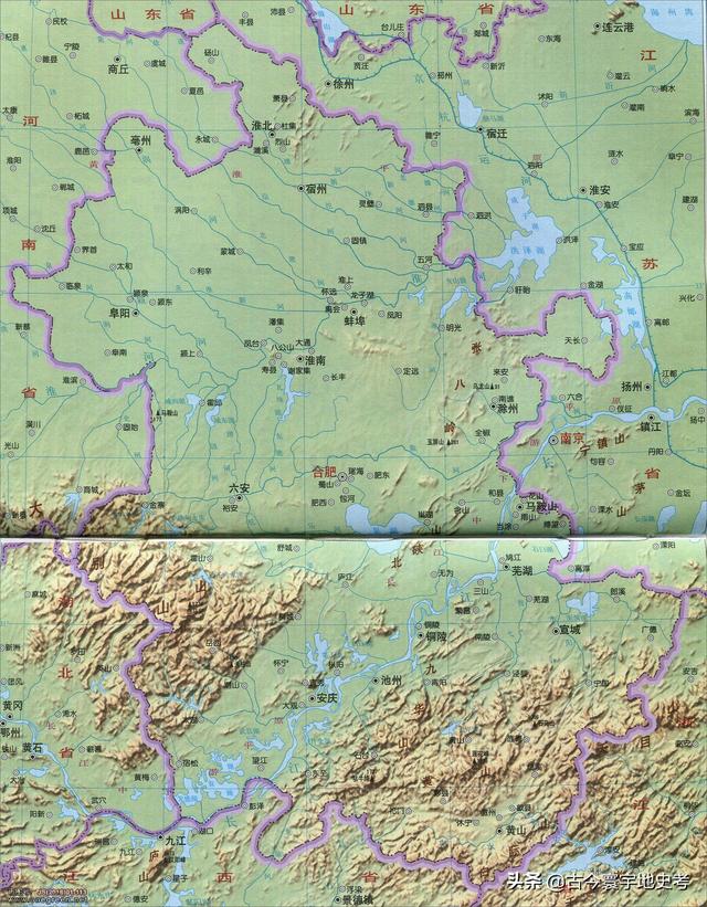 安徽省地图各县分布图（安徽省各市县地图）(4)