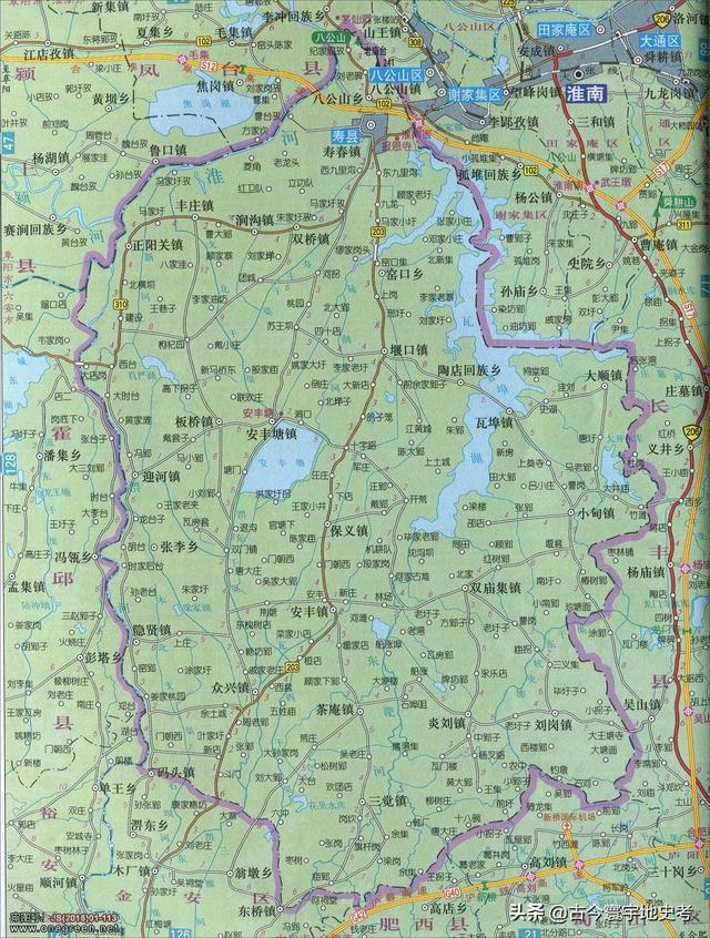 安徽省地图各县分布图（安徽省各市县地图）(66)