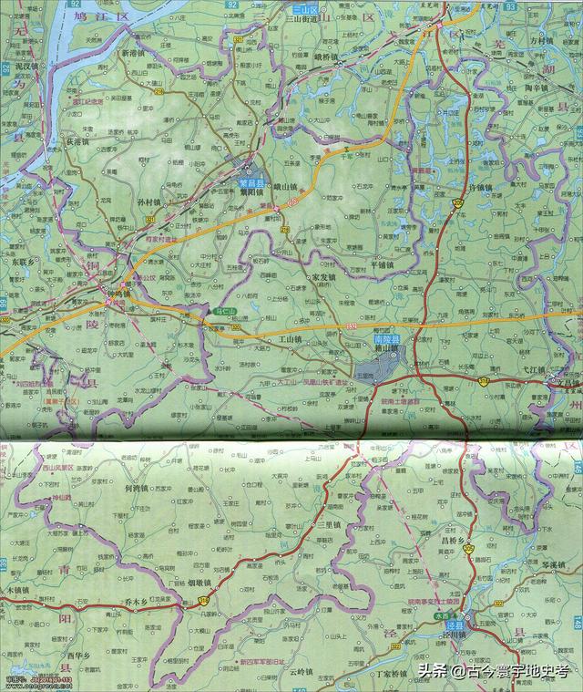 安徽省地图各县分布图（安徽省各市县地图）(91)