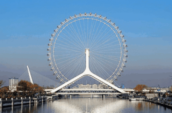 世界十大最美摩天轮排行榜：天津之眼跨河建造十分壮观