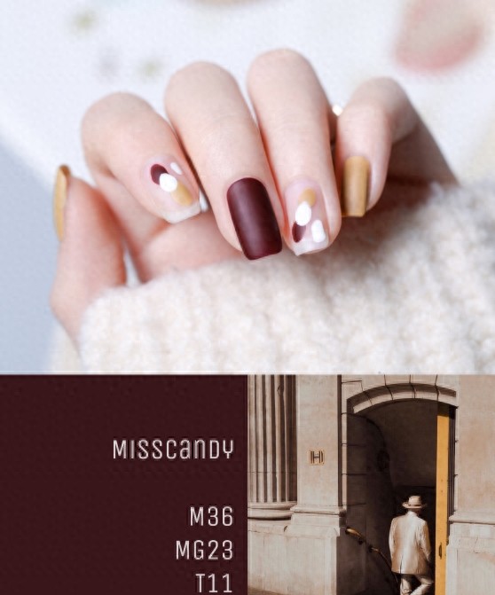 磨砂美甲，可萌可御，可气质可温柔，显白又高级