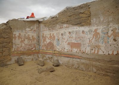 ​埃及首都开罗附近地区发现古埃及法老拉美西斯二世的首席财政官陵墓