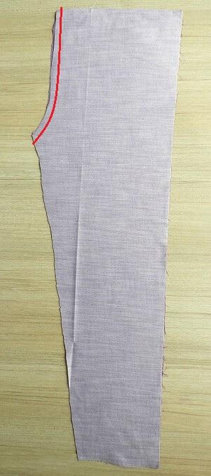 怎么将直筒裤变成紧腿裤(新手学做一条直筒裤练习)(7)