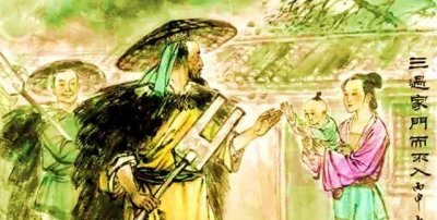 ​三过家门而不入说的人物是，大禹治水美名传，酿出甘露祭上天。三过家门而不入