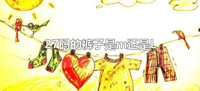 27码的裤子是m还是L 27码的裤子是m还是L
