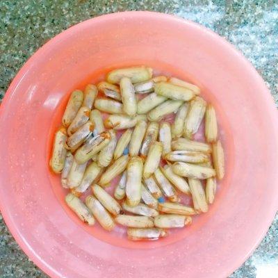 蛏子的家常做法（爆炒蛏子）(2)